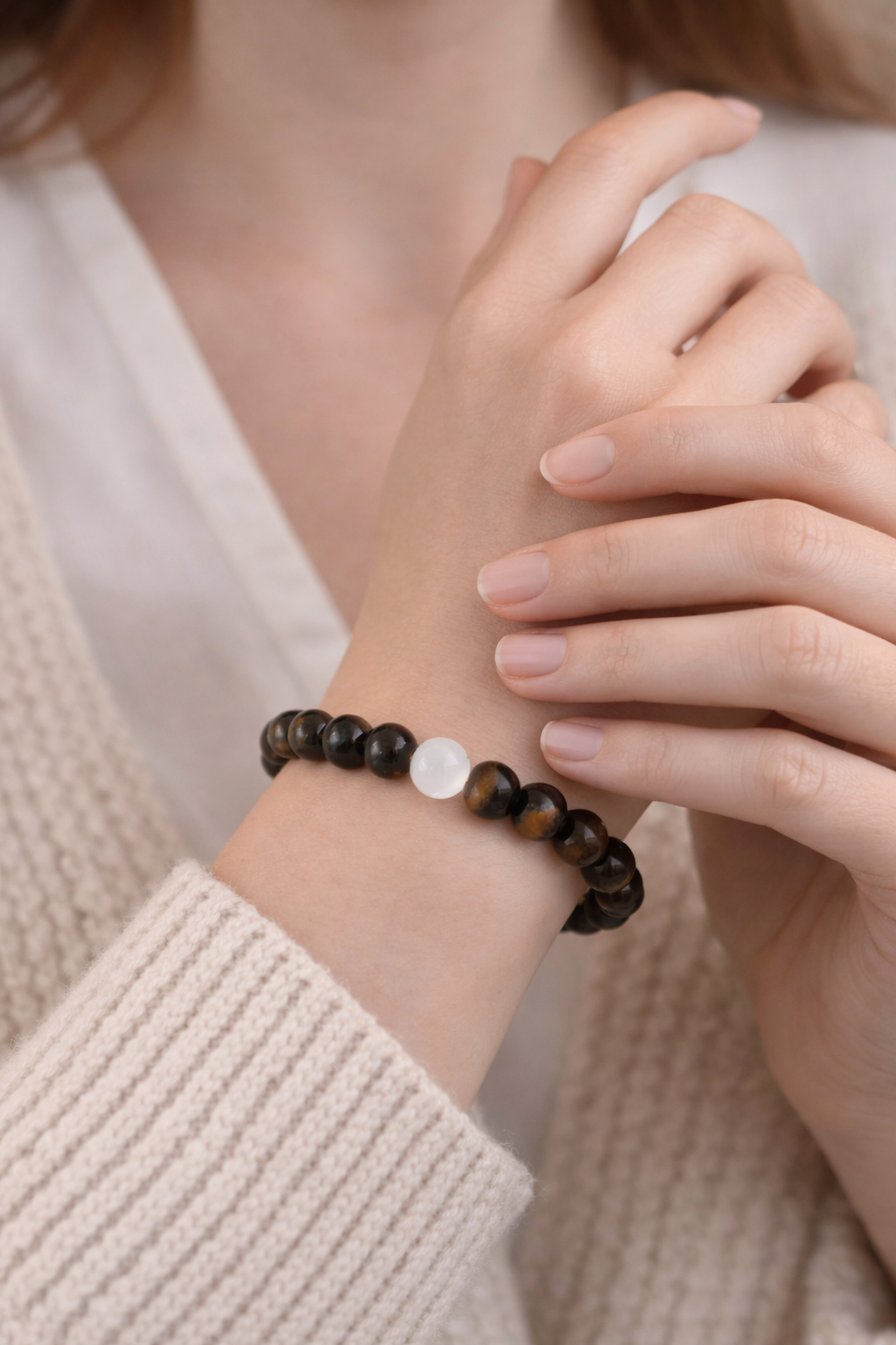 Kaplan Gözü & Sitrin Denge Bilekliği