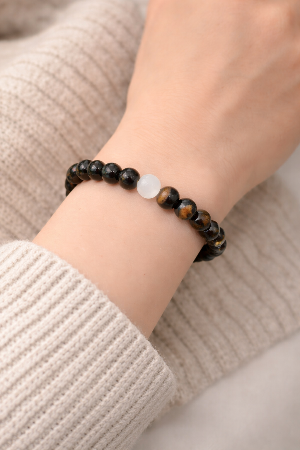 Kaplan Gözü & Sitrin Denge Bilekliği